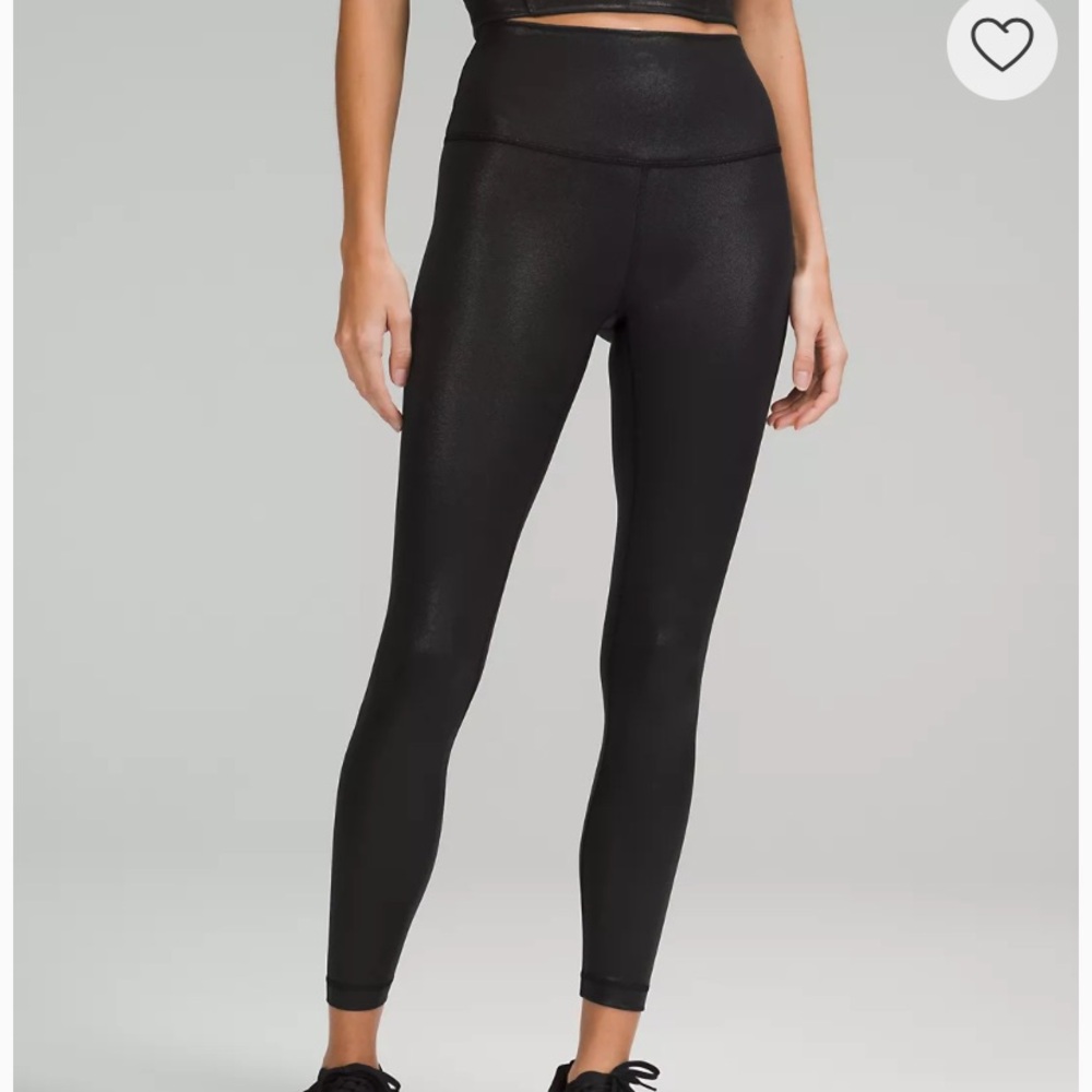 Lululemon Wunder Train Foil High Rise Leggings